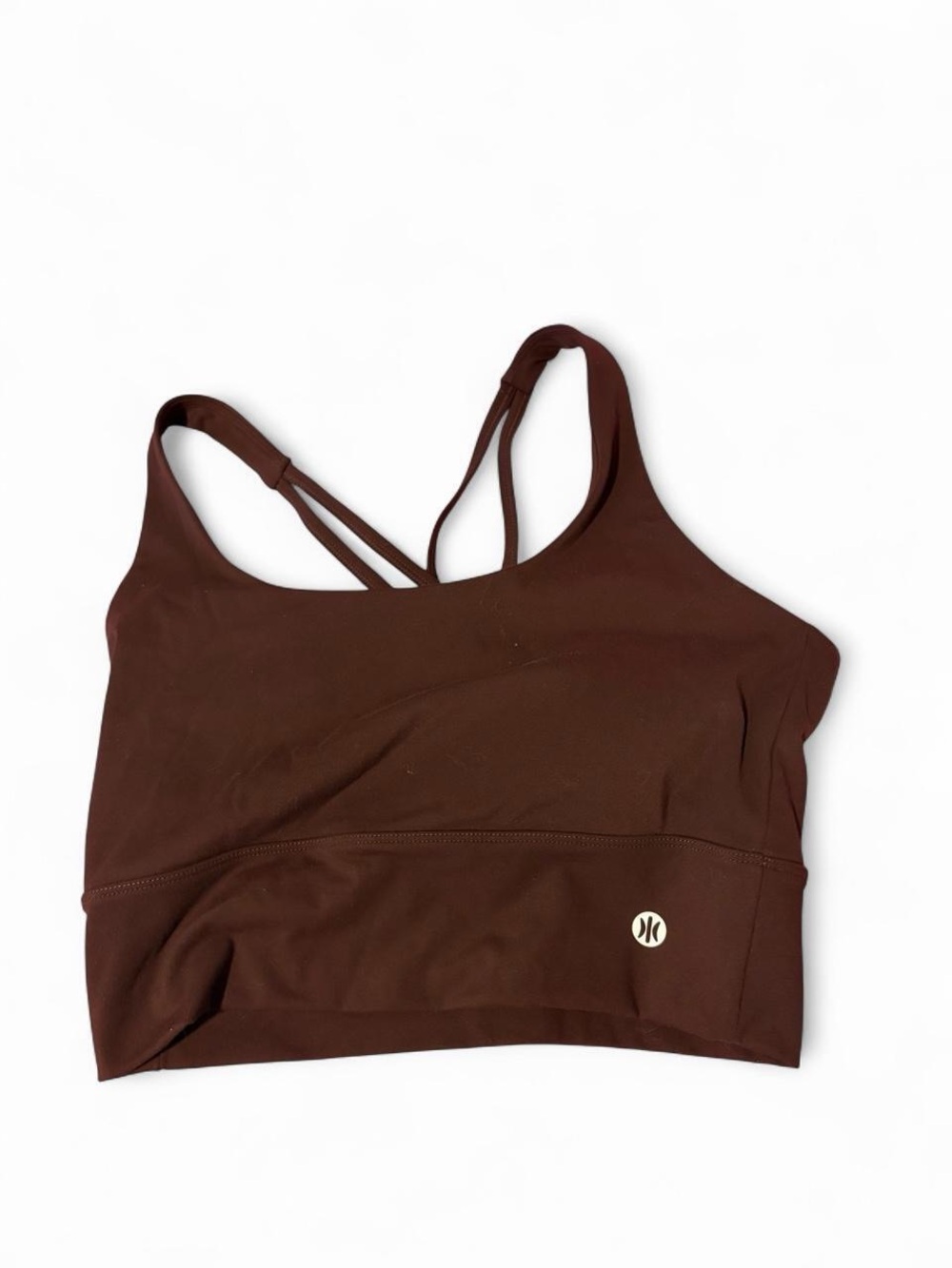 Seamless Strappy Sports Tank Top - Chocolate Brown